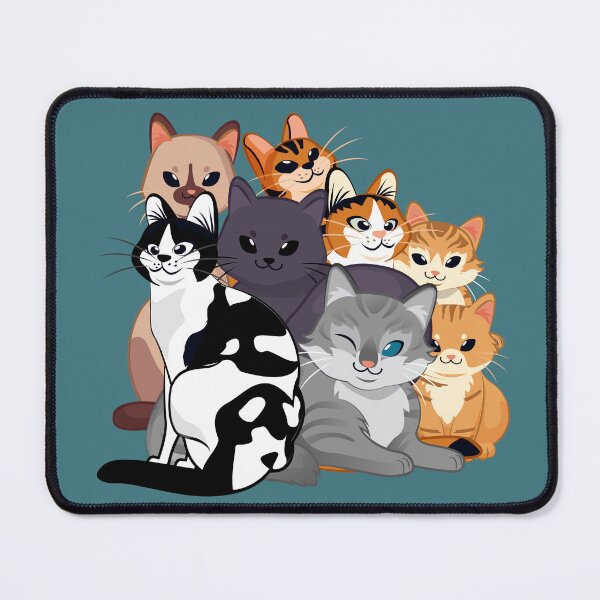 Cats icon cat cute little pet' Mouse Pad