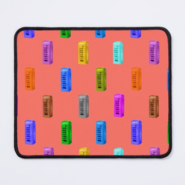 Item preview, Phone booth on living coral background designed and sold by AHELENE.