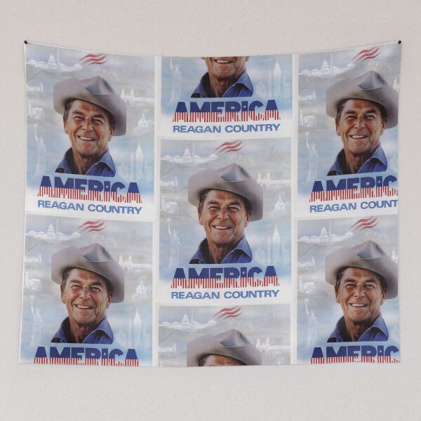 Item preview, America Reagan Country - Vintage 1980s Campaign Poster designed and sold by Inside Out Designs.