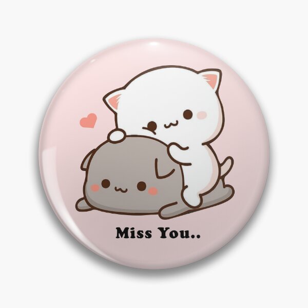 Item preview, Peach and goma mochi cat, I miss you.. designed and sold by ArtEye1.