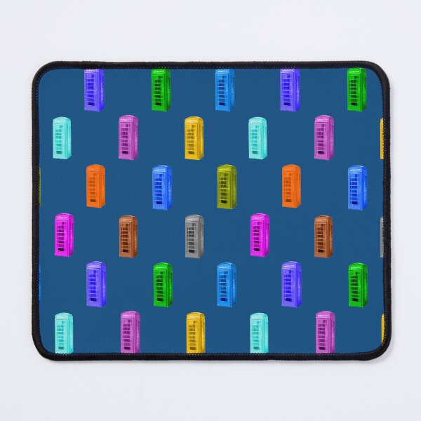 Item preview, Phone booth on snorkel blue background designed and sold by AHELENE.