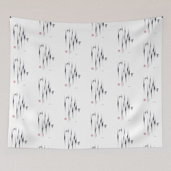 Item preview, Dreamland - sumie ink brush zen bamboo painting by Rebecca Rees designed and sold by Rebecca Rees.