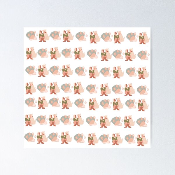 Item preview, Girl with Dog and paw dog Pattern designed and sold by KAYA22 ★★★★★.