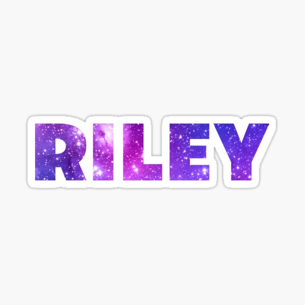 Name Riley txt hearts vector graphic line art' Sticker | Spreadshirt