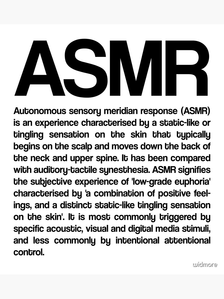 What Is ASMR? (Autonomous Sensory Meridian Response)