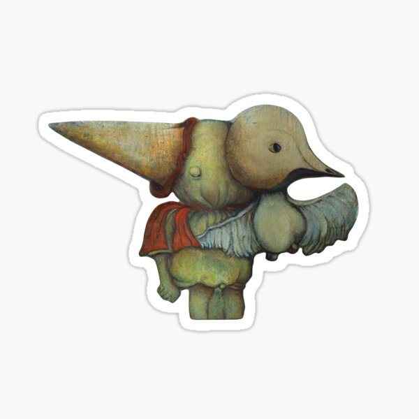 Curious Being Two (from The Nose of the Fruitfly) Sticker