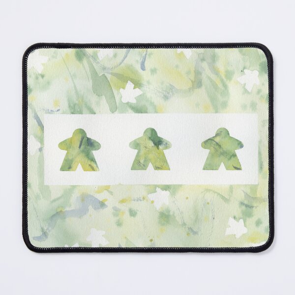 Item preview, Green and Yellow Meeple Trio designed and sold by Zab Butler Design.