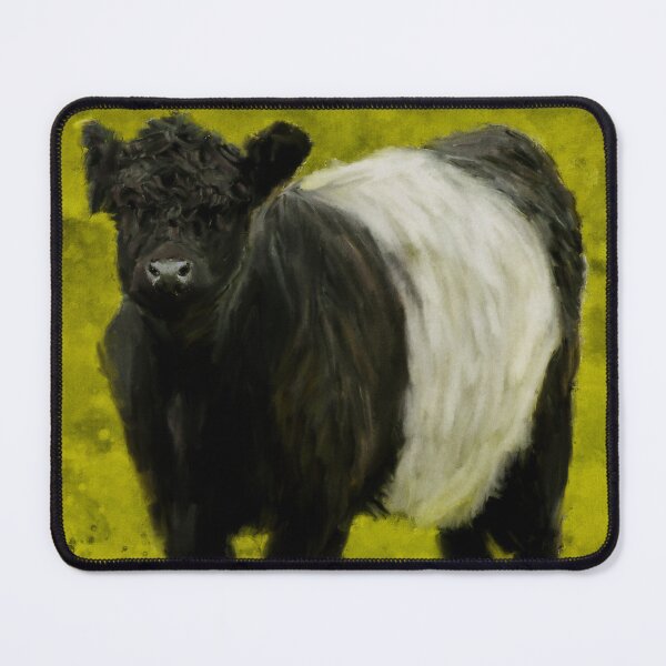Item preview, Belted Galloway Cow, Cute Farm Animal, Belted Galloway Cattle Oil Paint, Scottish Belted Galloway Cattle designed and sold by Paintcorner.