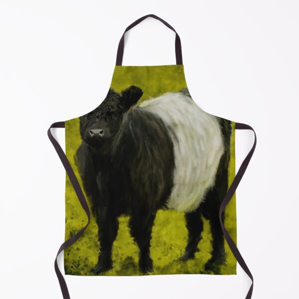 Item preview, Belted Galloway Cow, Cute Farm Animal, Belted Galloway Cattle Oil Paint, Scottish Belted Galloway Cattle designed and sold by Paintcorner.