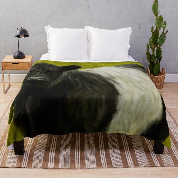 Item preview, Belted Galloway Cow, Cute Farm Animal, Belted Galloway Cattle Oil Paint, Scottish Belted Galloway Cattle designed and sold by Paintcorner.
