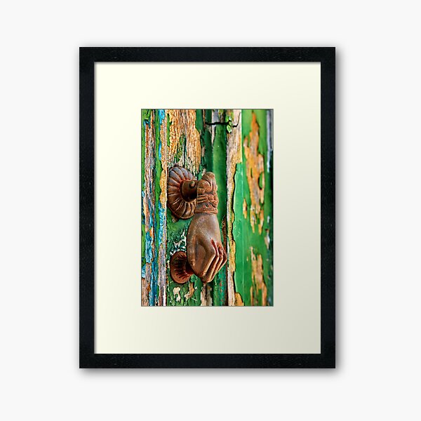 Knockin' on Time's door Framed Art Print