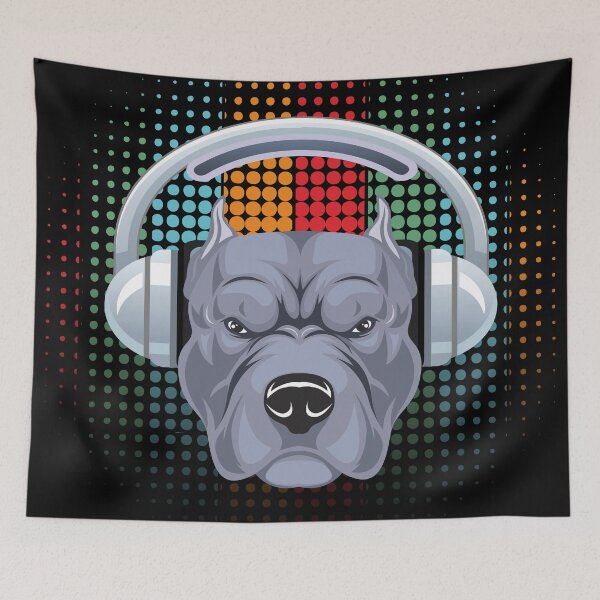 Item preview, Buldog soy genial escuchando música divertida designed and sold by soebekhi.