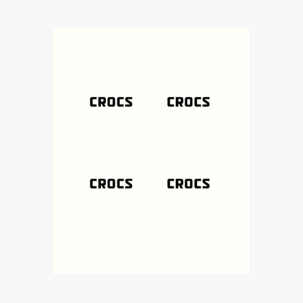 Crocs Logo Art Prints for Sale | Redbubble