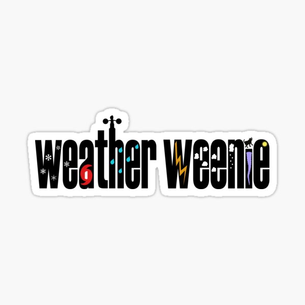 Item preview, Weather Weenie - weather geek and proud! designed and sold by Sky Diary Productions.