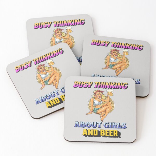 Item preview, Busy Thinking About Girls And Beer designed and sold by Handyhouse.