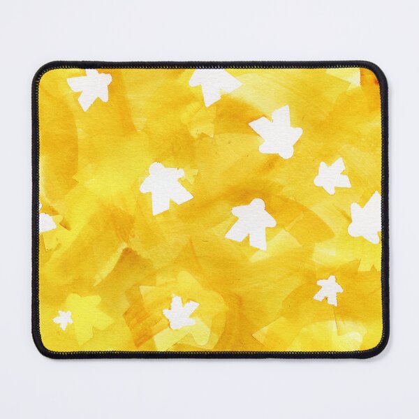 Item preview, Meeples in Yellow | Tabletop Board Game Fan designed and sold by Zab Butler Design.