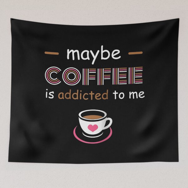 Item preview, Maybe Coffee Is Addicted To Me - Coffee Lover Quote Raglan Baseball designed and sold by abstract-shapes.