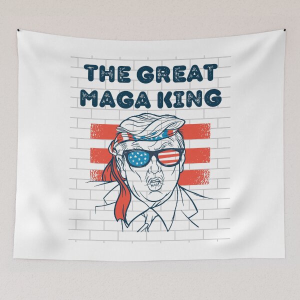 Item preview, The Great MAGA King ULTRA MAGA American Flag designed and sold by wrinkledhippie.