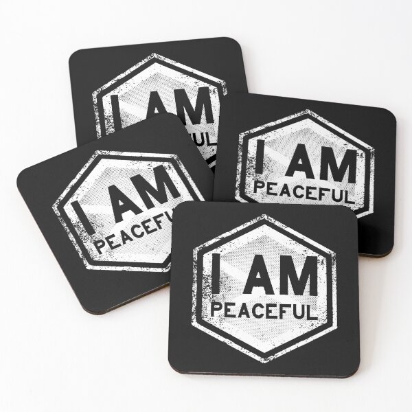 Item preview, I AM - Peaceful - Affirmation - White designed and sold by hector2ortega.