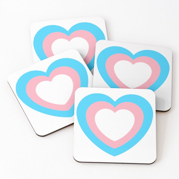 Item preview, Trans pride subtle heart design  designed and sold by Holly-berry-art.