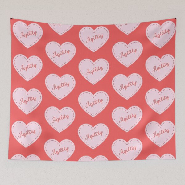Item preview, Agility in a pink heart designed and sold by PausePapote.