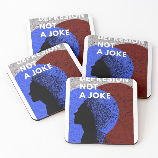 Item preview, depression not a joke for T-shirt designed and sold by time-to-relax.