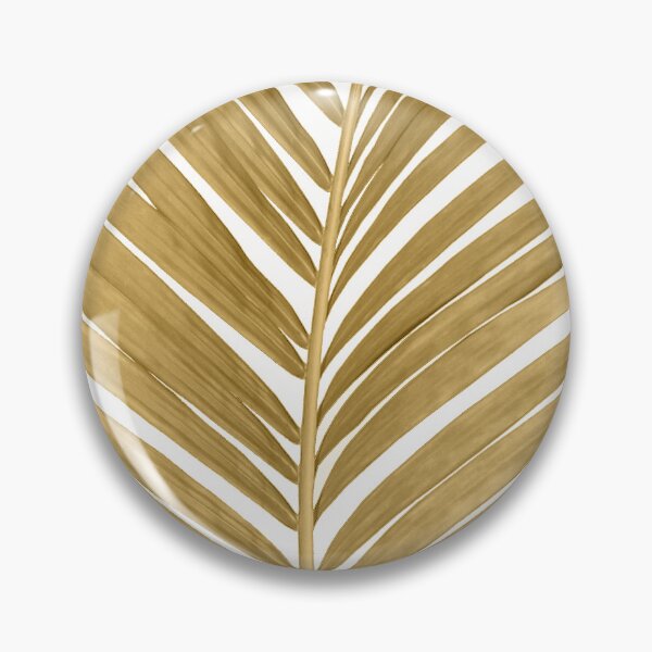 Item preview, Gold Palm Leaf Silhouette Tropical Boho  designed and sold by Tropical Arts.