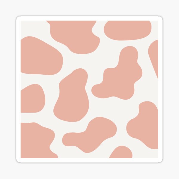 Strawberry Cow Print Light Pink Sticker for Sale by mmirandalaurenn