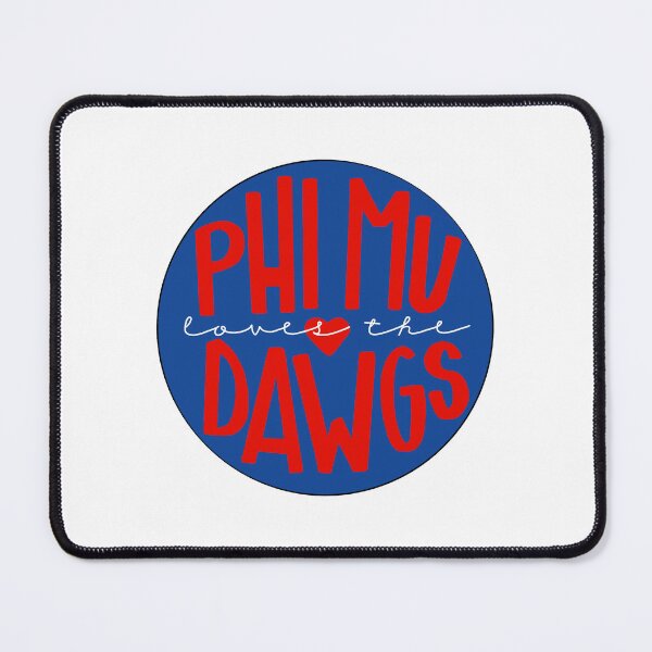 Item preview, Phi Mu Loves The Dawgs Button Pin designed and sold by lcd93.