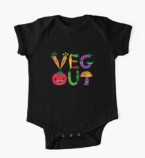 Veg Out - maize Short Sleeve Baby One-Piece