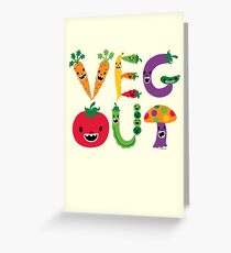 Veg Out - maize Greeting Card