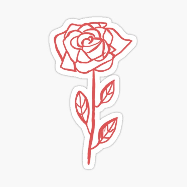 The actual rose Sticker