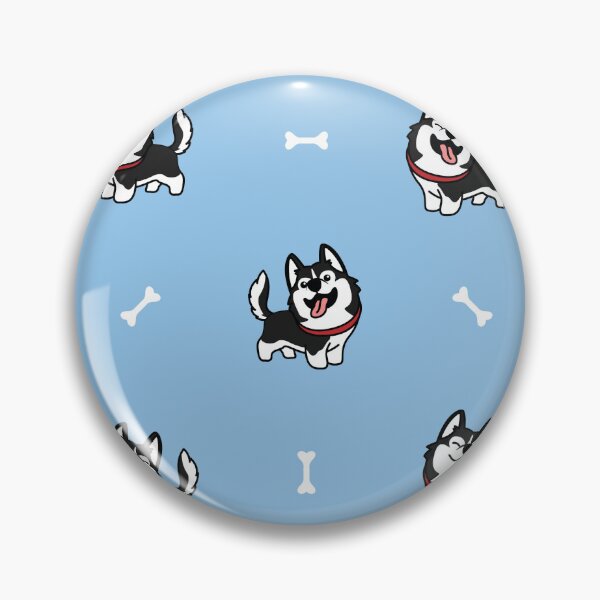 Item preview, Husky dog bone pattern happy boy designed and sold by SmallOrbit.