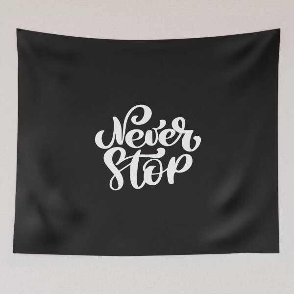 Item preview, Never stop t-shirt ajusté  designed and sold by marcoliyp.