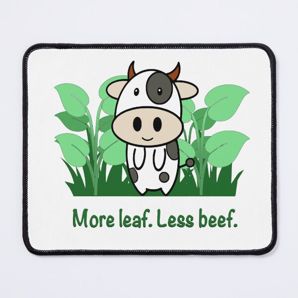 Item preview, More leaf. Less beef. designed and sold by CarynKeller.