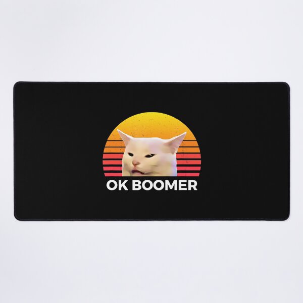 Item preview, Woman Yelling At Table Dinner Funny Cat Ok Boomer designed and sold by abstract-shapes.