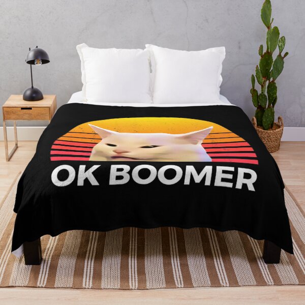 Item preview, Woman Yelling At Table Dinner Funny Cat Ok Boomer designed and sold by abstract-shapes.