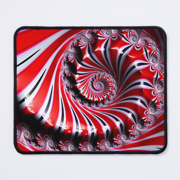 Item preview, Ornate Red and White Spiral designed and sold by Elisabeth Lucas.