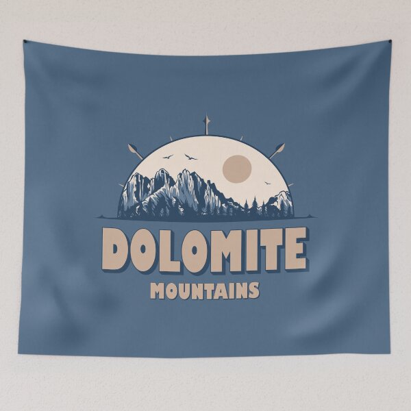 Item preview, Dolomite Mountains Italy Vintage Hiking Design designed and sold by CynthiaGraphics.
