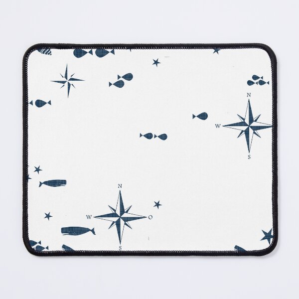 Item preview, Nautical pattern whale and wind rose #homedecor designed and sold by susycosta.
