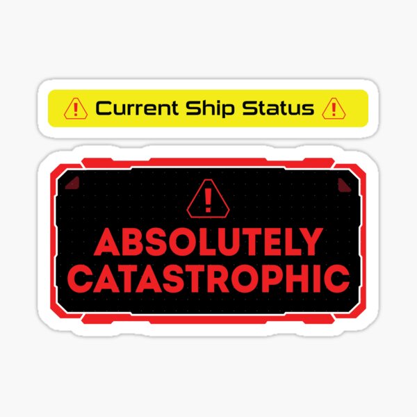 Vista previa del artículo con la obra «Estado actual del barco absolutamente catastrófico», diseñado y vendido por BoldPencil.