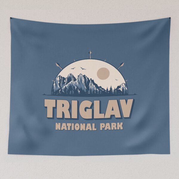 Item preview, Triglav National Park Slovenia Vintage Hiking Design designed and sold by CynthiaGraphics.