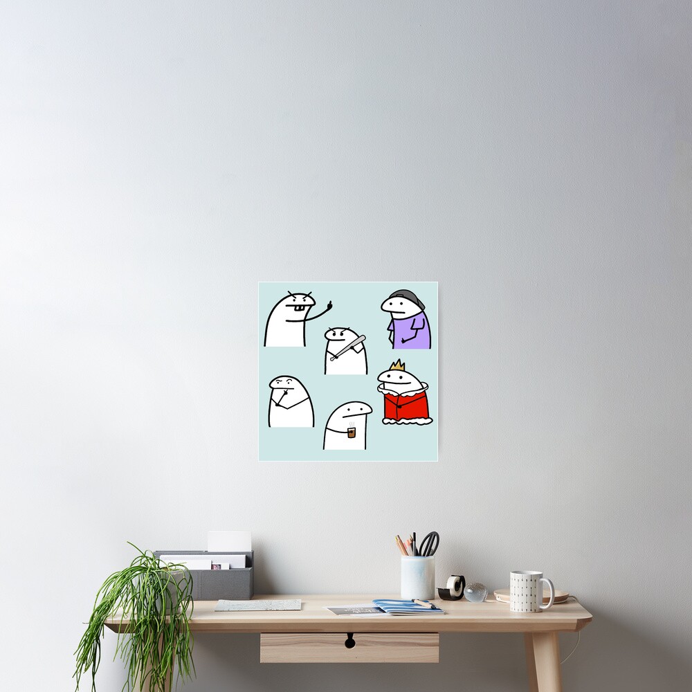 Flork Meme Character Poster For Sale By Saumik Z Redbubble