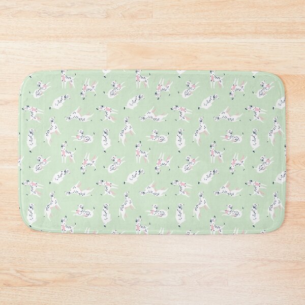Item preview, dalmatian dog bone pattern happy boy peachy female male girl mint pink  designed and sold by SmallOrbit.