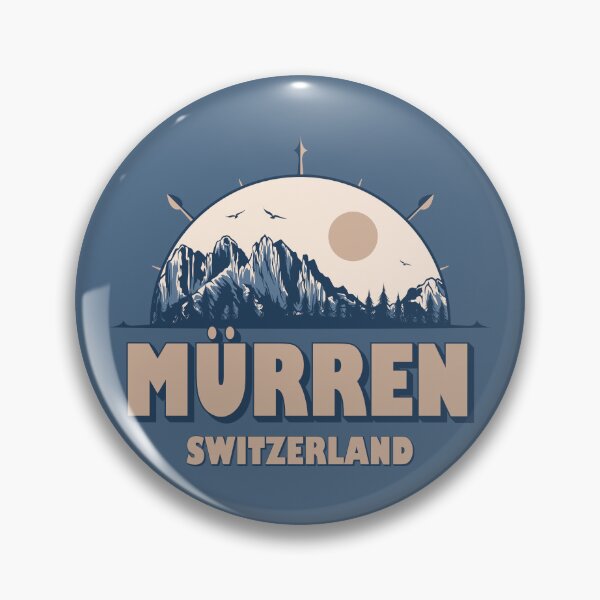Item preview, Mürren Switzerland Swiss Alps Vintage Hiking Design designed and sold by CynthiaGraphics.