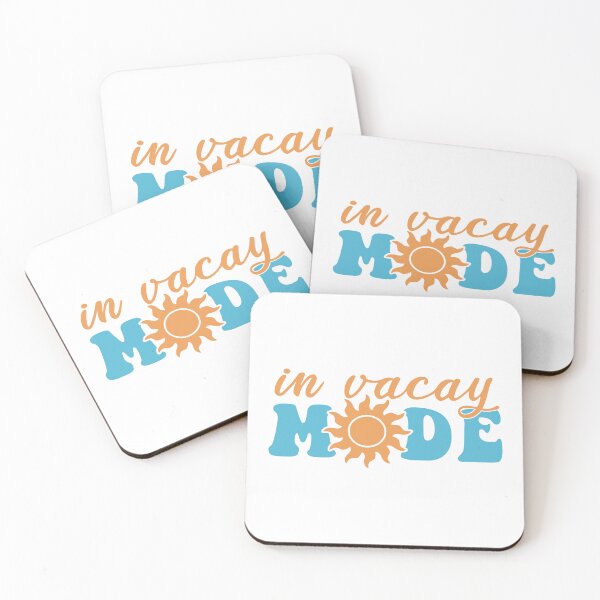 Item preview, In Vacay Mode: Summer Vacation Typography designed and sold by Happy Puppy Print On Demand.