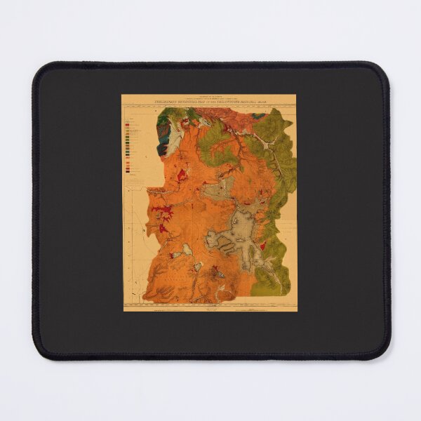 Item preview, Map Of Yellowstone 1878 Graphic designed and sold by elijahmzcul.