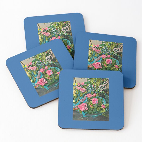 Item preview, Pink Rose Watercolor Art Painting Exclusive designed and sold by Hayari 流行り.