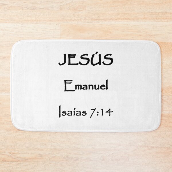 Item preview, Isaiah 7:14 Jesus Emanuel Spanish Bible Verse designed and sold by NombresDeJesus.