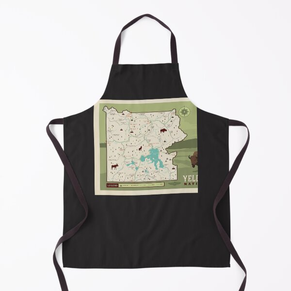 Item preview, Map of Yellowstone National Park Poster, Map Poster, Yellowstone Valley Wall Print, Yellowst designed and sold by elijahmzcul.